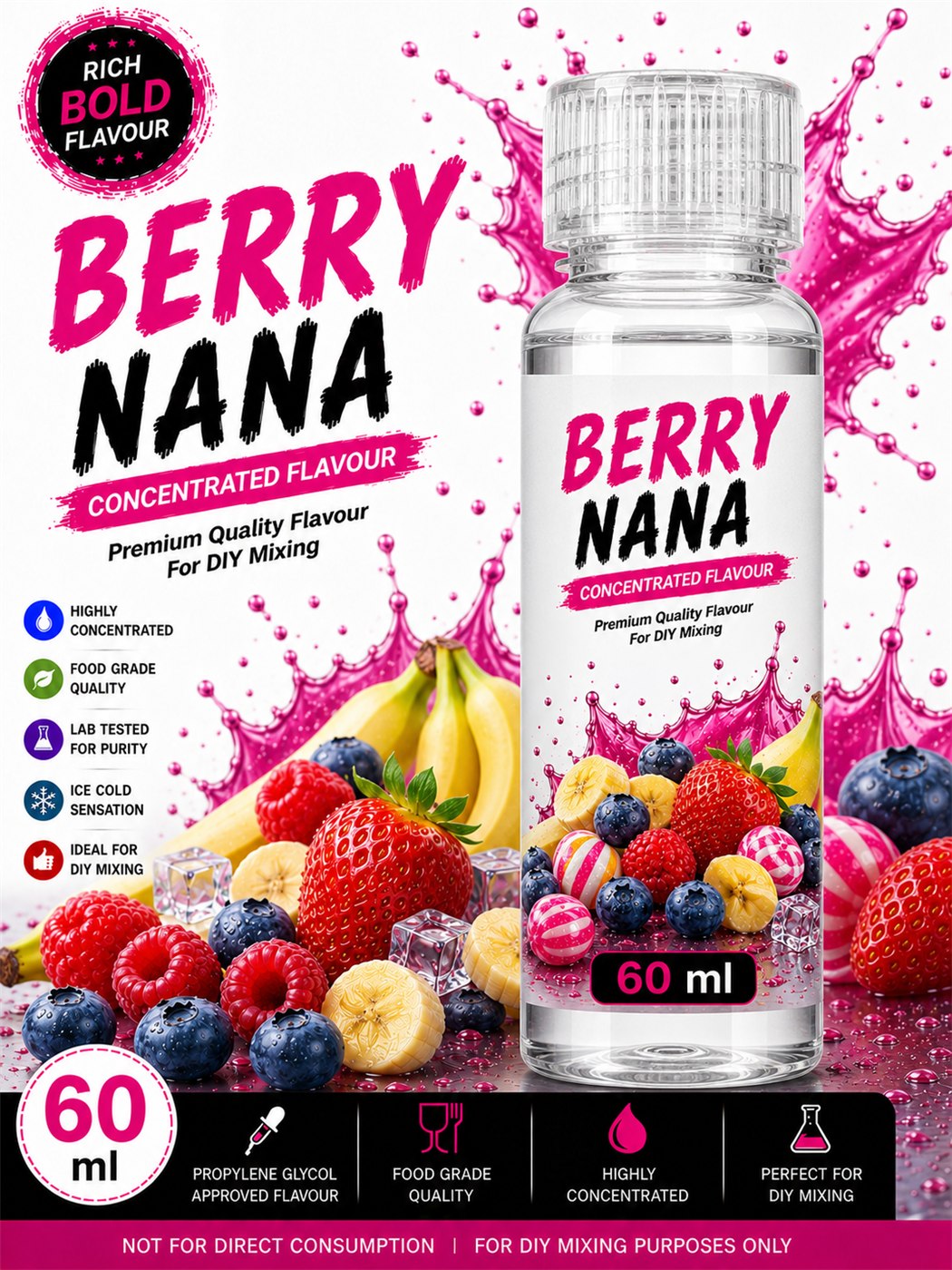 Berry Nana 60ml DIY e-liquid flavour concentrate