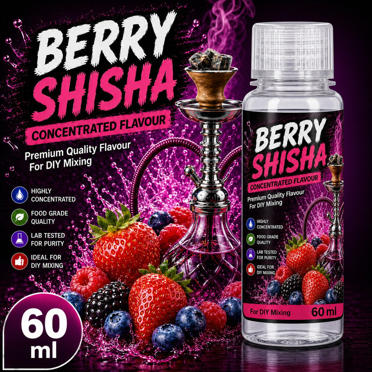 Berry Shisha 60ml DIY e-liquid flavour concentrate