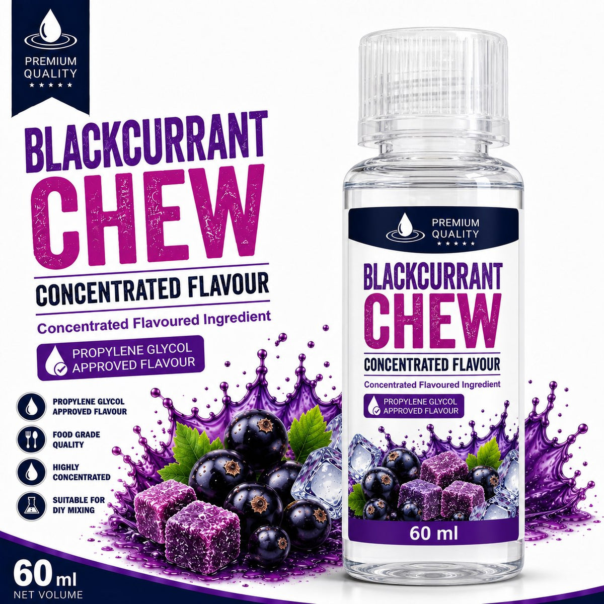 Blackcurrant Chew 60ml DIY e-liquid flavour concentrate