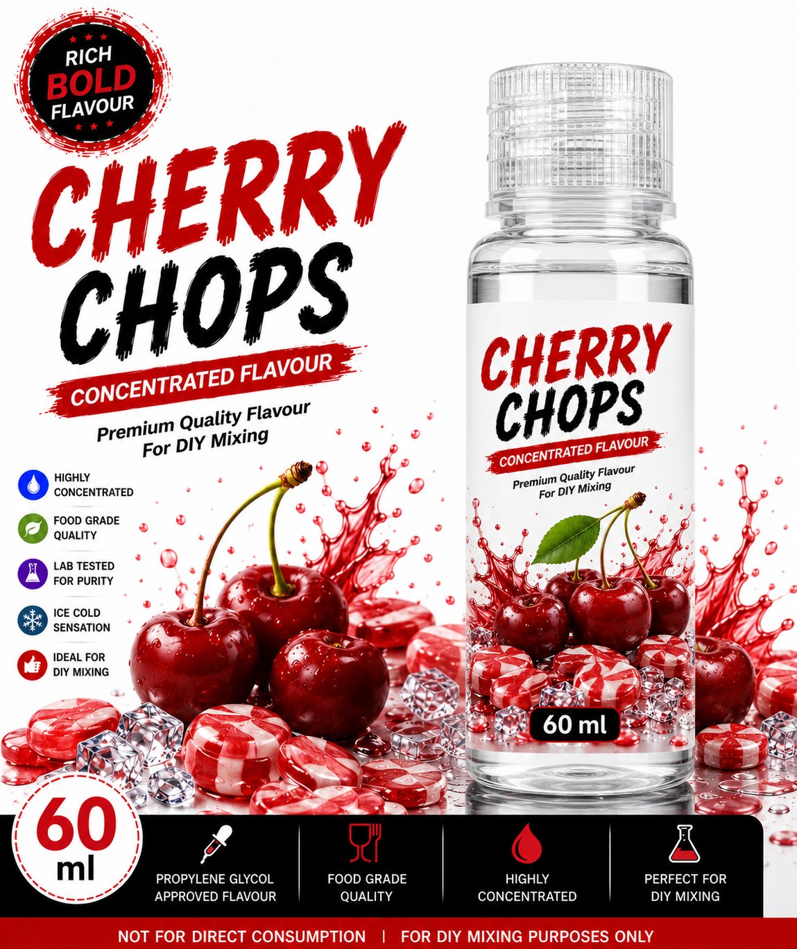 Cherry Chops 60ml DIY e-liquid flavour concentrate