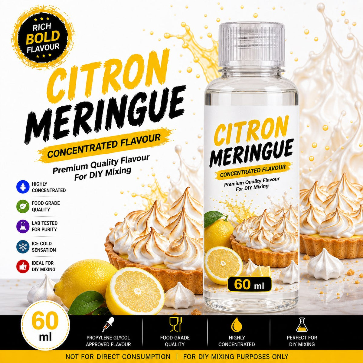 Citron Meringue 60ml DIY e-liquid flavour concentrate