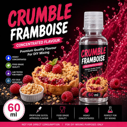 Crumble Framboise 60ml DIY e-liquid flavour concentrate