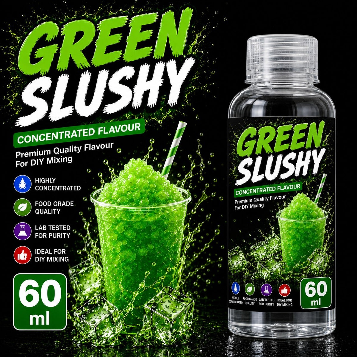 Green Slushy 60ml DIY e-liquid flavour concentrate