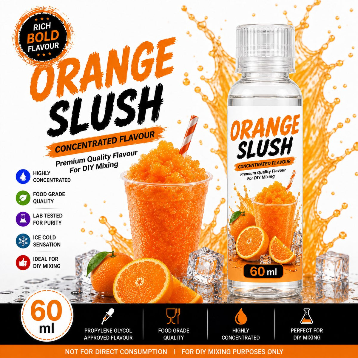 Orange Slush 60ml DIY e-liquid flavour concentrate