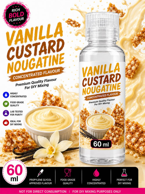Vanilla Custard Nougatine 60ml DIY e-liquid flavour concentrate