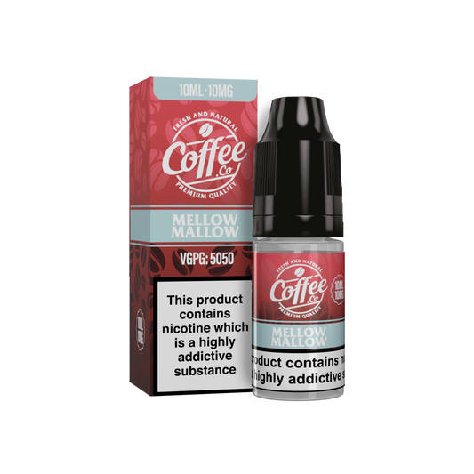 Mellow Mallow Nic Salt E-Liquid 10ml - Coffee Co 10mg & 20mg