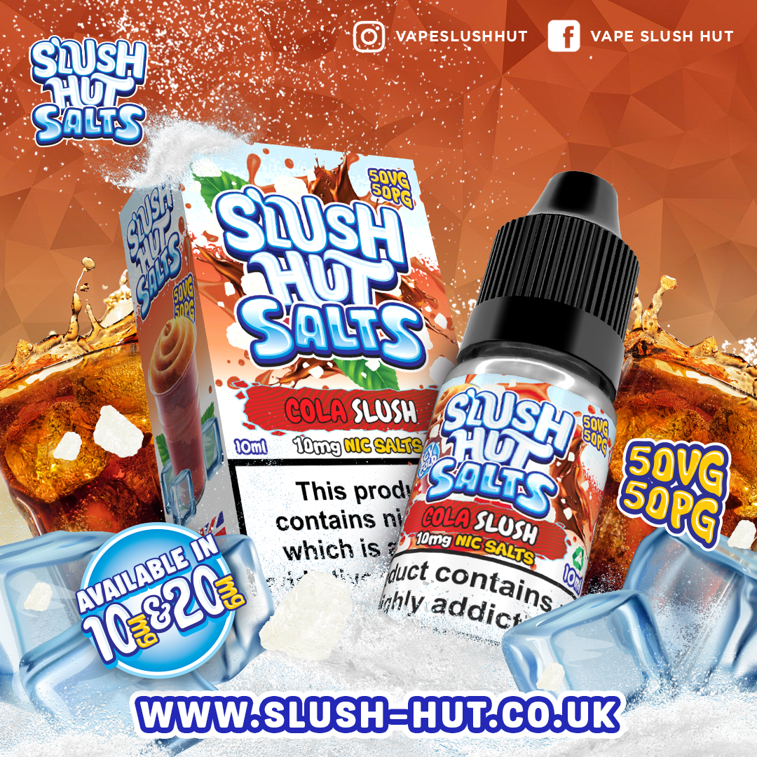 Slush Hut Salts 10ml Nic Salt E-Liquid - 10mg & 20mg Flavours