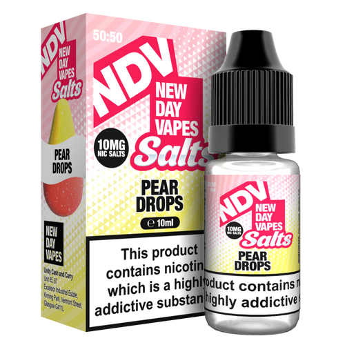 Pear Drops Nic Salt E-Liquid 10ml - NDV Salts 10mg & 20mg