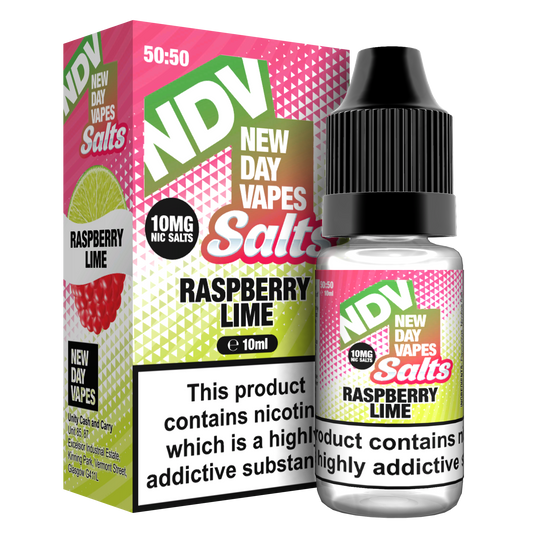 Raspberry Lime Nic Salt E-Liquid 10ml - NDV Salts 10mg & 20mg