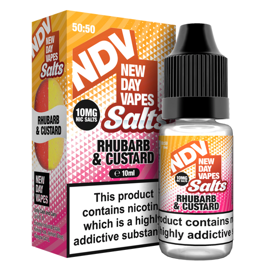 Rhubarb & Custard Nic Salts E-Liquid - 10mg & 20mg By NDV Salts
