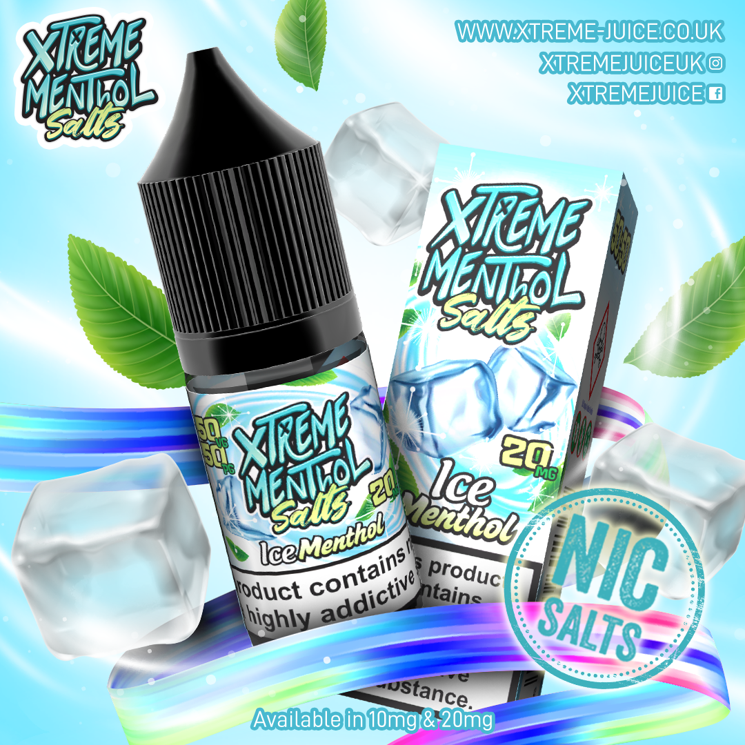 Ice Menthol Nic Salt E-Liquid 10ml - Xtreme Menthol 10mg & 20mg