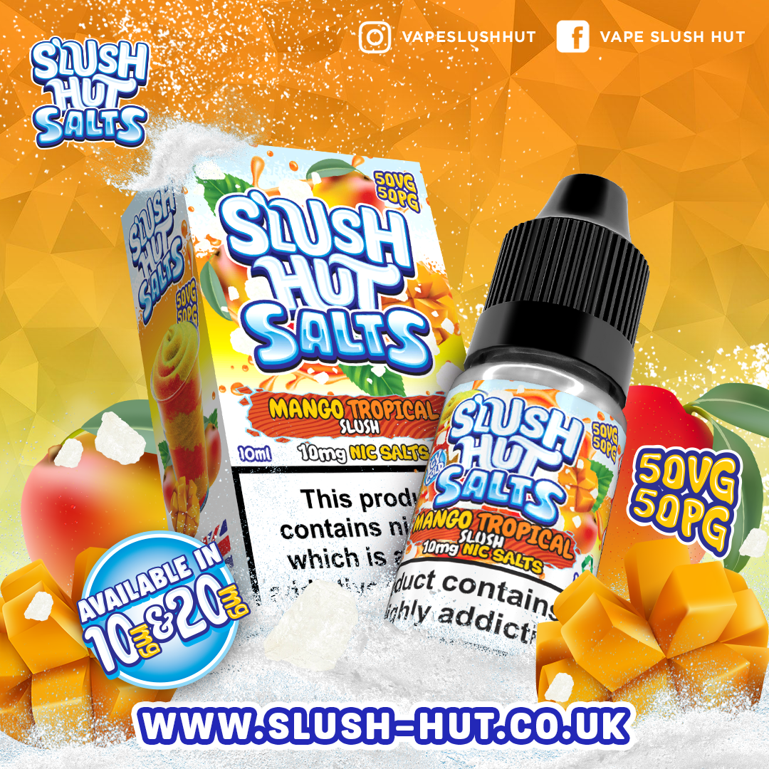 Slush Hut Salts 10ml Nic Salt E-Liquid - 10mg & 20mg Flavours