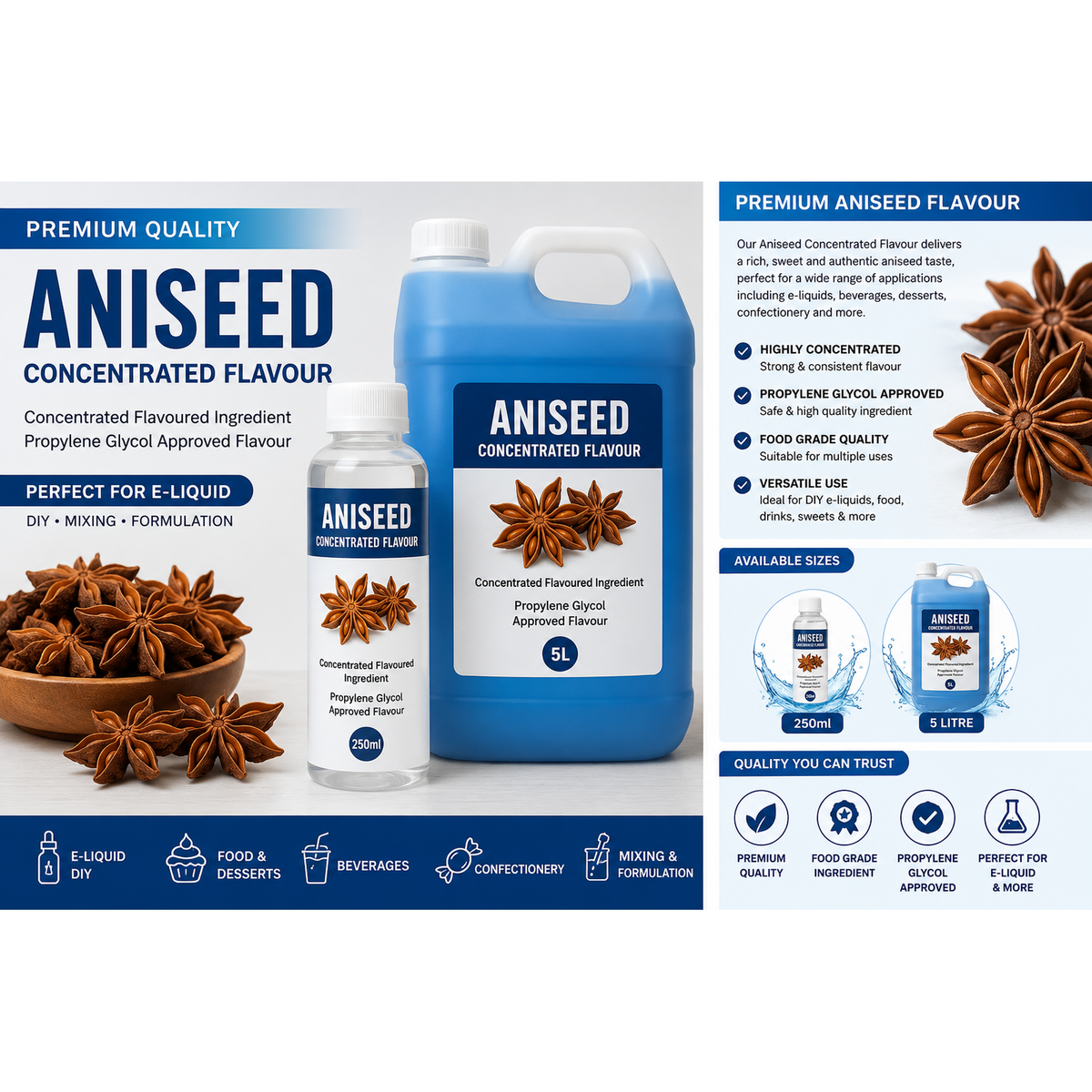 Aniseed DIY E-Liquid Flavour Concentrate 5L - Absolute Vape