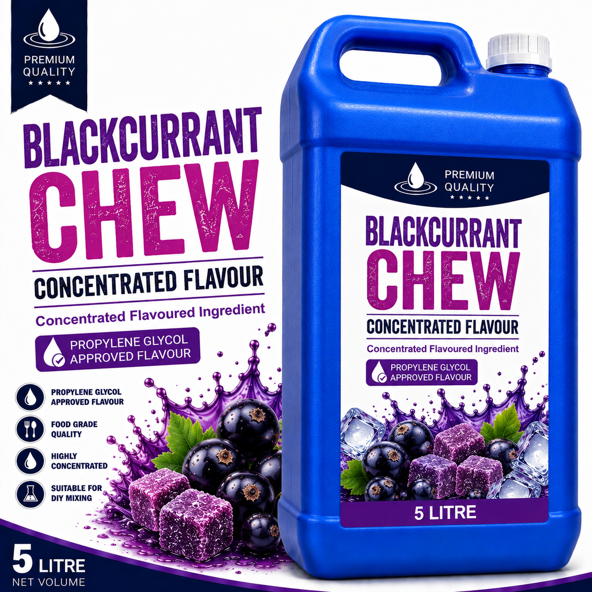 Blackcurrant Chew DIY E-Liquid Flavour Concentrate 5L - Absolute Vape