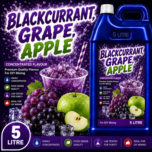 Blackcurrant, Grape, Apple DIY E-Liquid Flavour Concentrate 5L - Absolute Vape