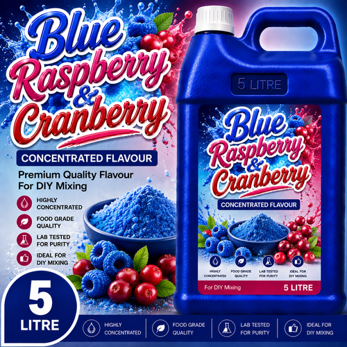 Blue Raspberry & Cranberry DIY E-Liquid Flavour Concentrate 5L - Absolute Vape