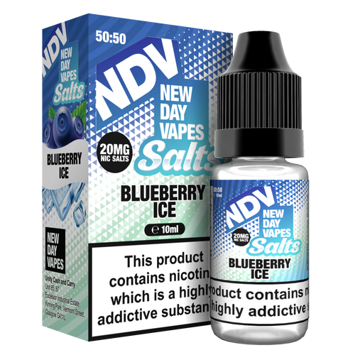 Blueberry Ice Nic Salts E-Liquid - 10mg & 20mg By NDV Salts