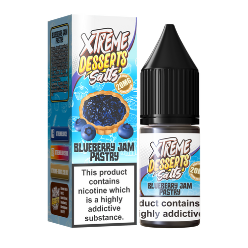 Blueberry Jam Pastry Nic Salt E-Liquid - 10mg & 20mg By Xtreme Desserts Salts