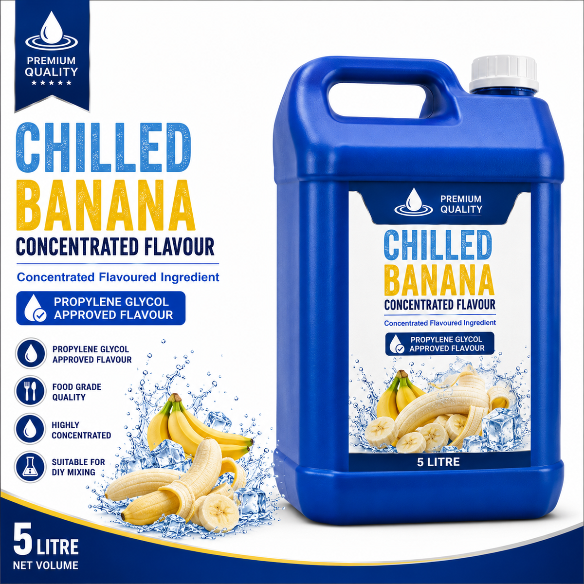 Chilled Banana DIY E-Liquid Flavour Concentrate 5L - Absolute Vape