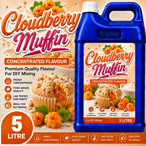 Cloudberry Muffin DIY E-Liquid Flavour Concentrate 5L - Absolute Vape