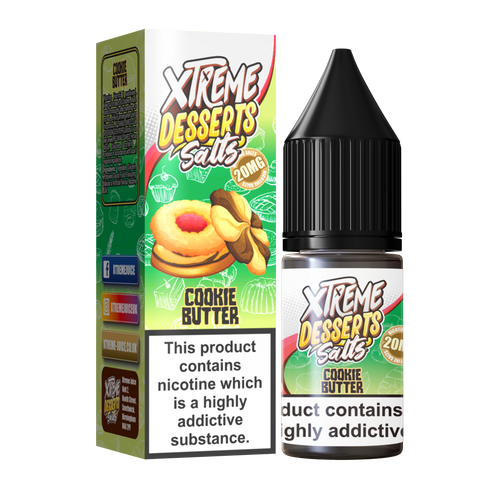 Cookie Butter Nic Salt E-Liquid - 10mg & 20mg By Xtreme Desserts Salts