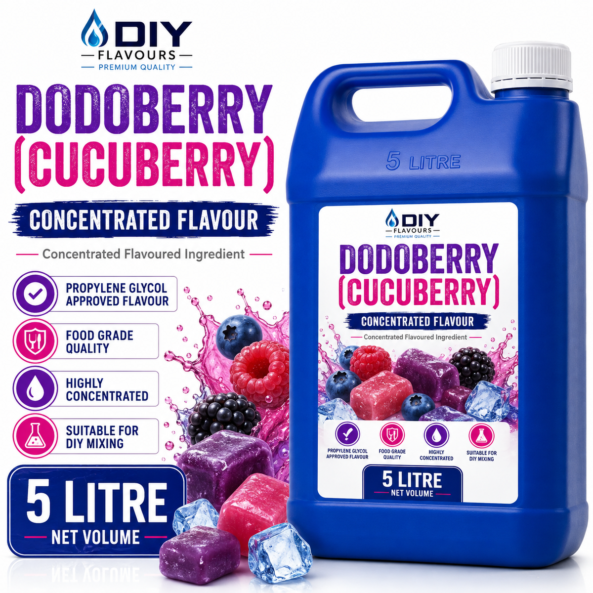 Dodoberry (Cucuberry) DIY E-Liquid Flavour Concentrate 5L - Absolute Vape