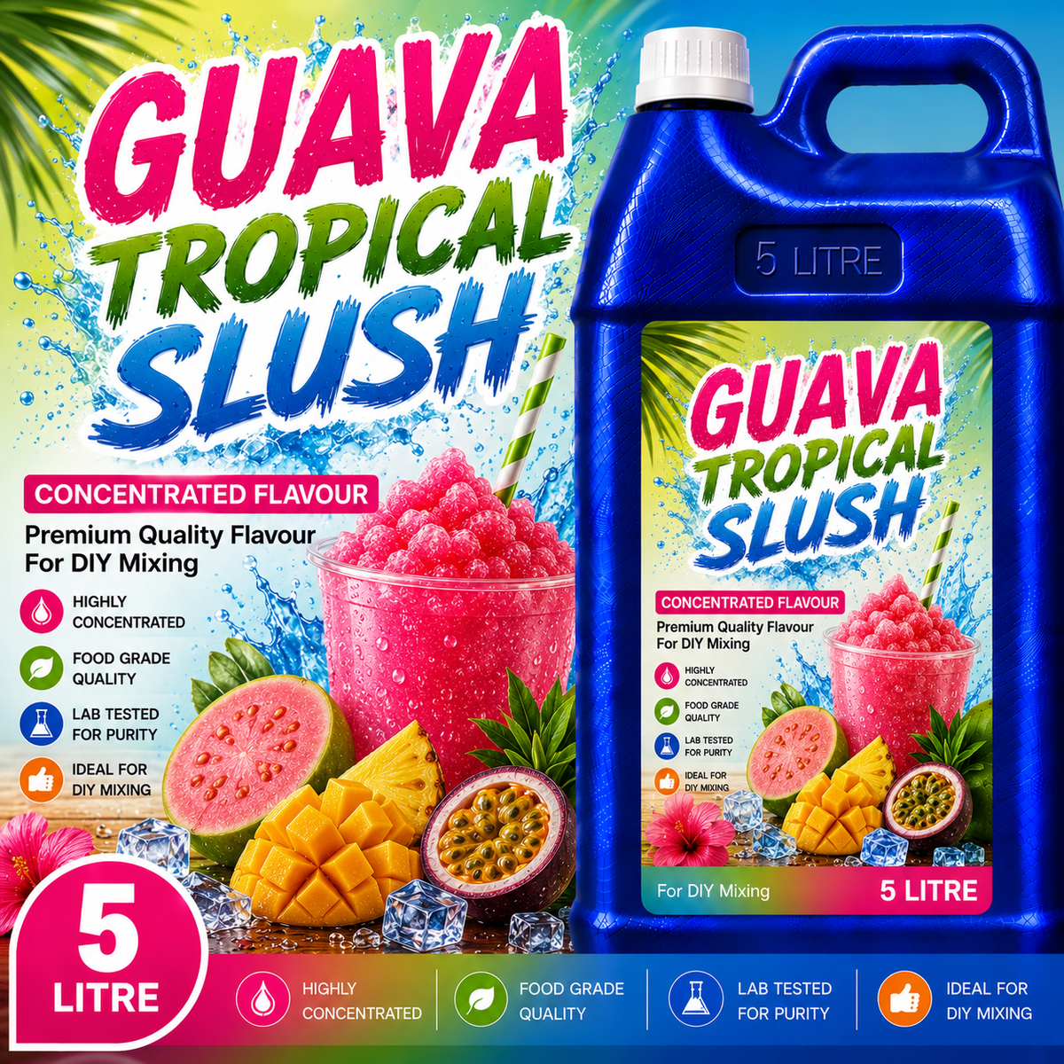 Guava Tropical Slush DIY E-Liquid Flavour Concentrate 5L - Absolute Vape