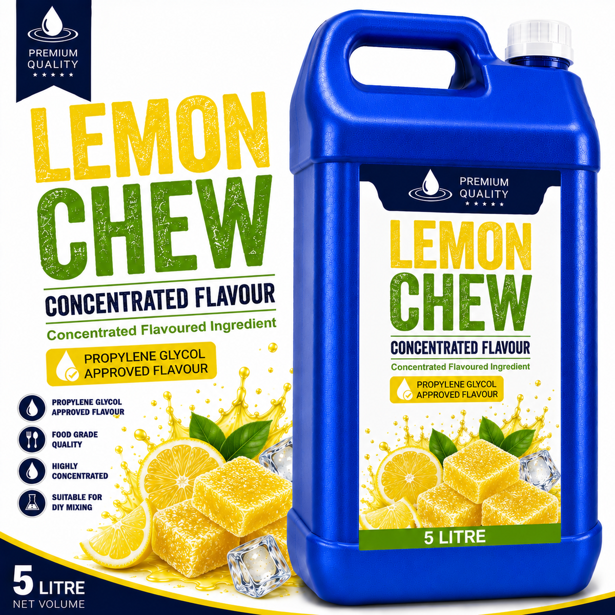 Lemon Chew DIY E-Liquid Flavour Concentrate 5L - Absolute Vape