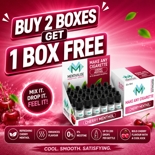 Menthalise Cherry Menthol Drops - Buy 2 Get 1 Free
