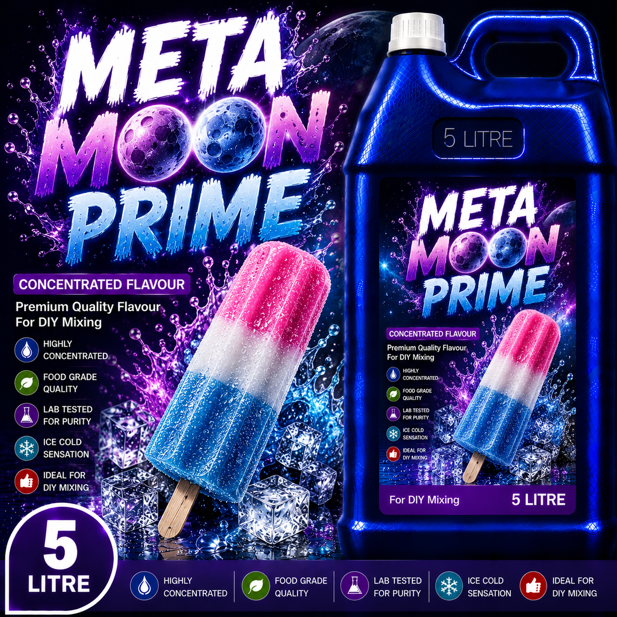 Meta Moon Prime DIY E-Liquid Flavour Concentrate 5L - Absolute Vape