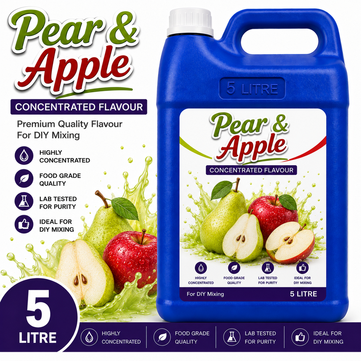 Pear & Apple DIY E-Liquid Flavour Concentrate 5L - Absolute Vape