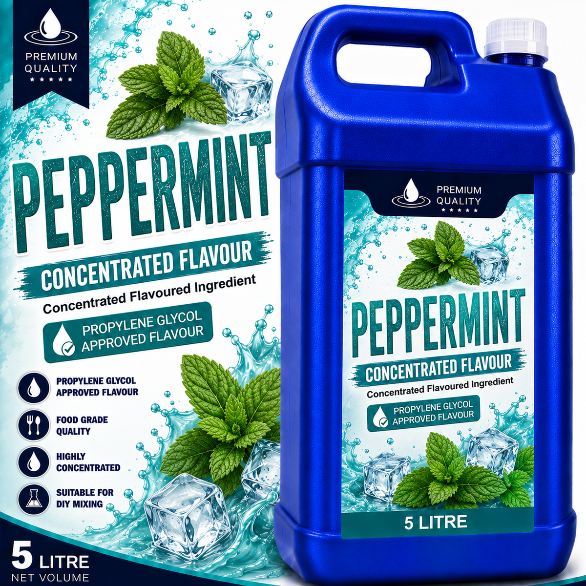 Peppermint DIY E-Liquid Flavour Concentrate 5L - Absolute Vape