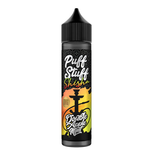 Puff Stuff Shisha Double Apple Mint 50ml shortfill e-liquid bottle