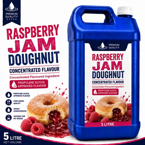 Raspberry Jam Doughnut DIY E-Liquid Flavour Concentrate 5L - Absolute Vape