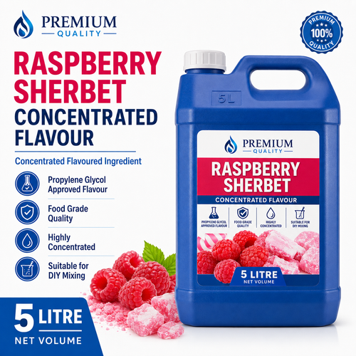 Raspberry Sherbet DIY E-Liquid Flavour Concentrate 5L - Absolute Vape