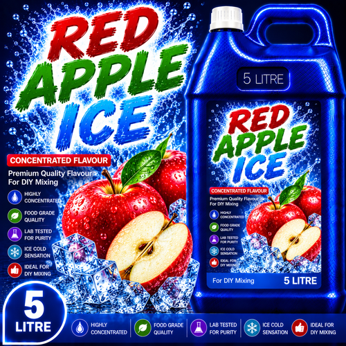 Red Apple Ice DIY E-Liquid Flavour Concentrate 5L - Absolute Vape