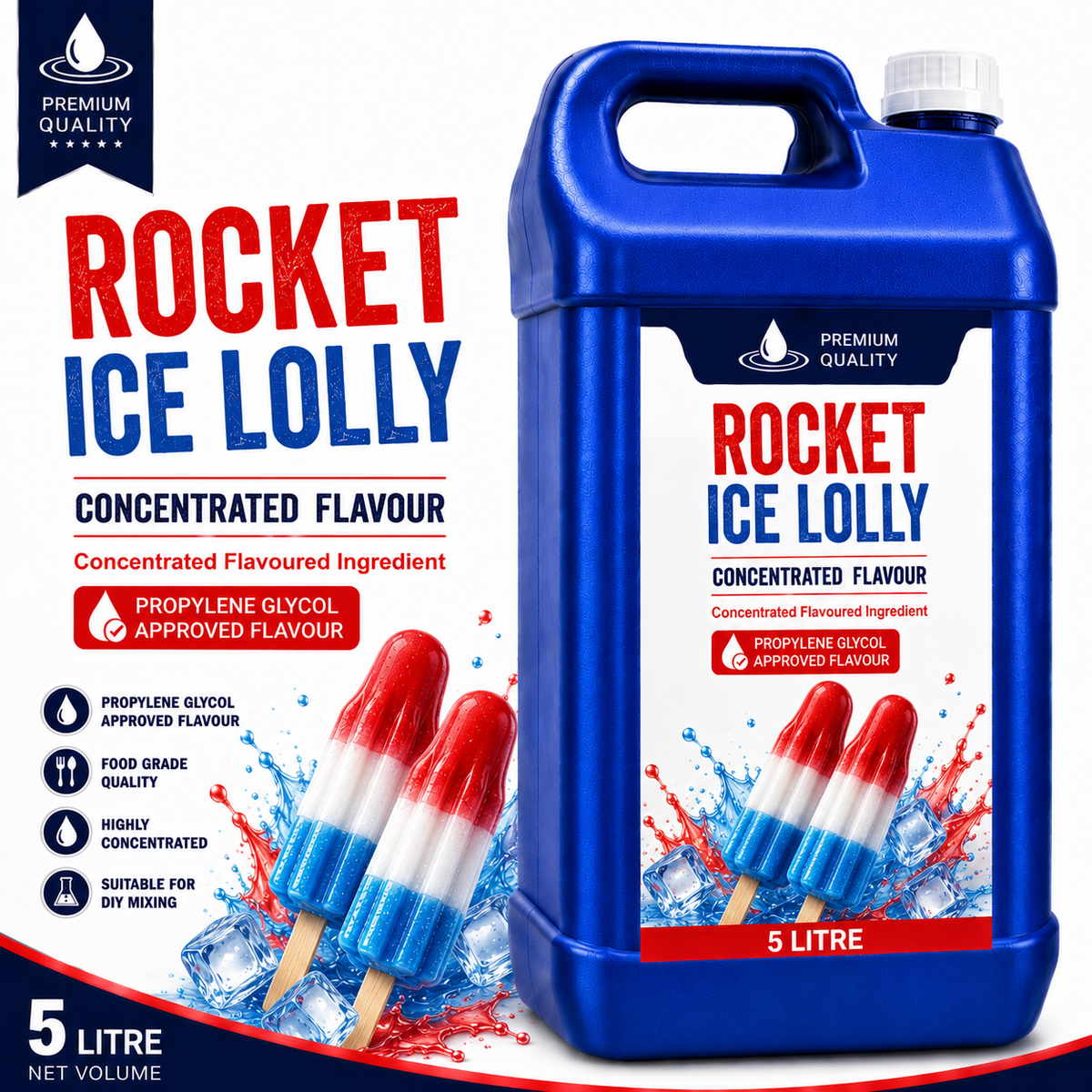 Rocket Ice Lolly DIY E-Liquid Flavour Concentrate 5L - Absolute Vape