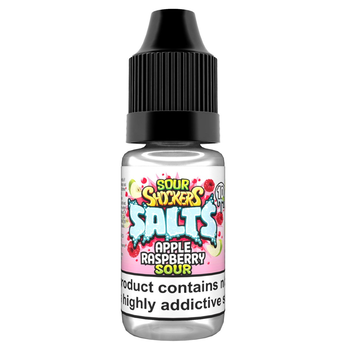 Sour Shockers Salts Apple Raspberry Sour 10ml nic salt bottle