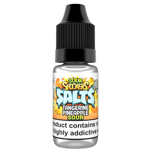 Sour Shockers Salts Tangerine Pineapple Sour 10ml nic salt bottle