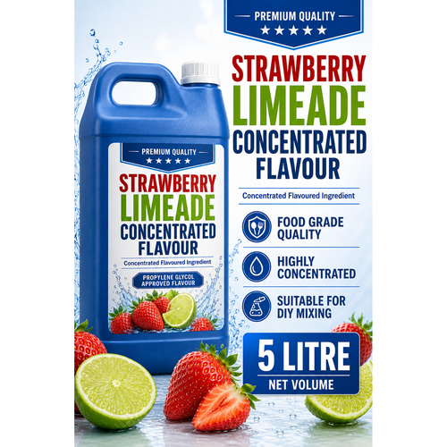 Strawberry Limeade DIY E-Liquid Flavour Concentrate 5L - Absolute Vape