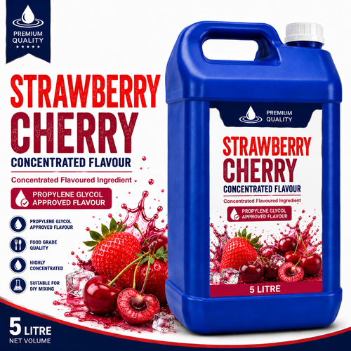 Strawberry Cherry DIY E-Liquid Flavour Concentrate 5L - Absolute Vape