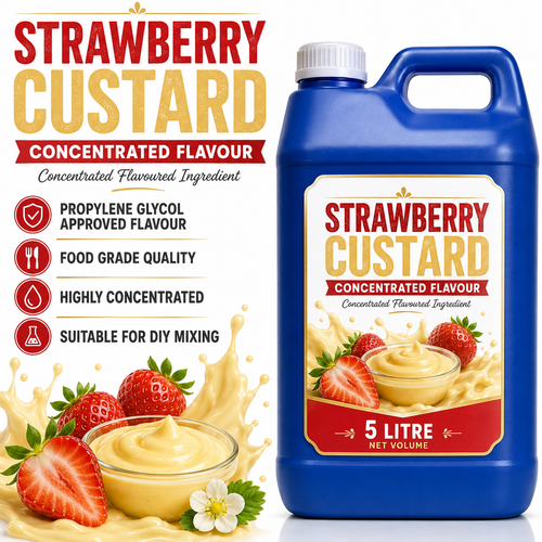 Strawberry Custard DIY E-Liquid Flavour Concentrate 5L - Absolute Vape