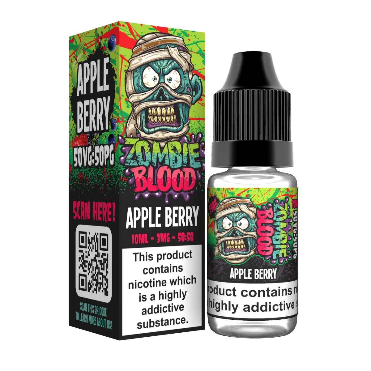 Apple Berry TPD E-liquid by Zombie Blood 10ml