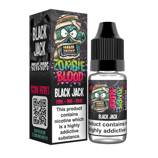Black Jack TPD E-liquid by Zombie Blood 10ml