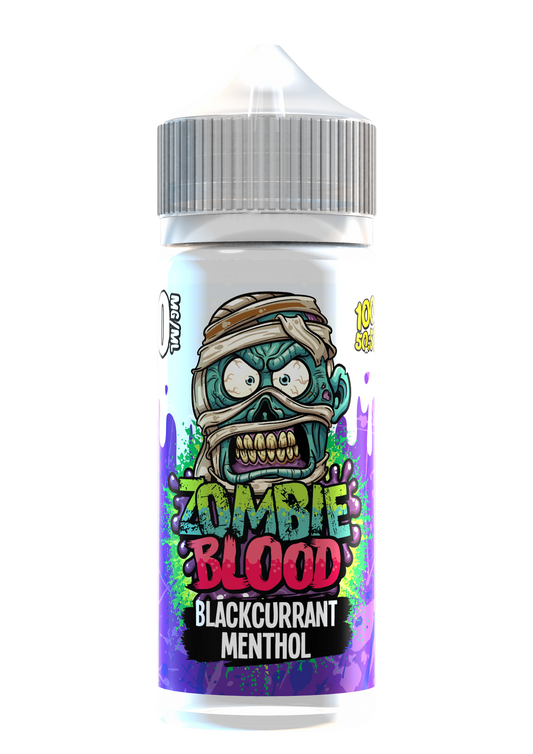 Blackcurrant Menthol Shortfill E-liquid by Zombie Blood 100ml