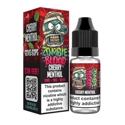 Cherry Menthol TPD E-liquid by Zombie Blood 10ml