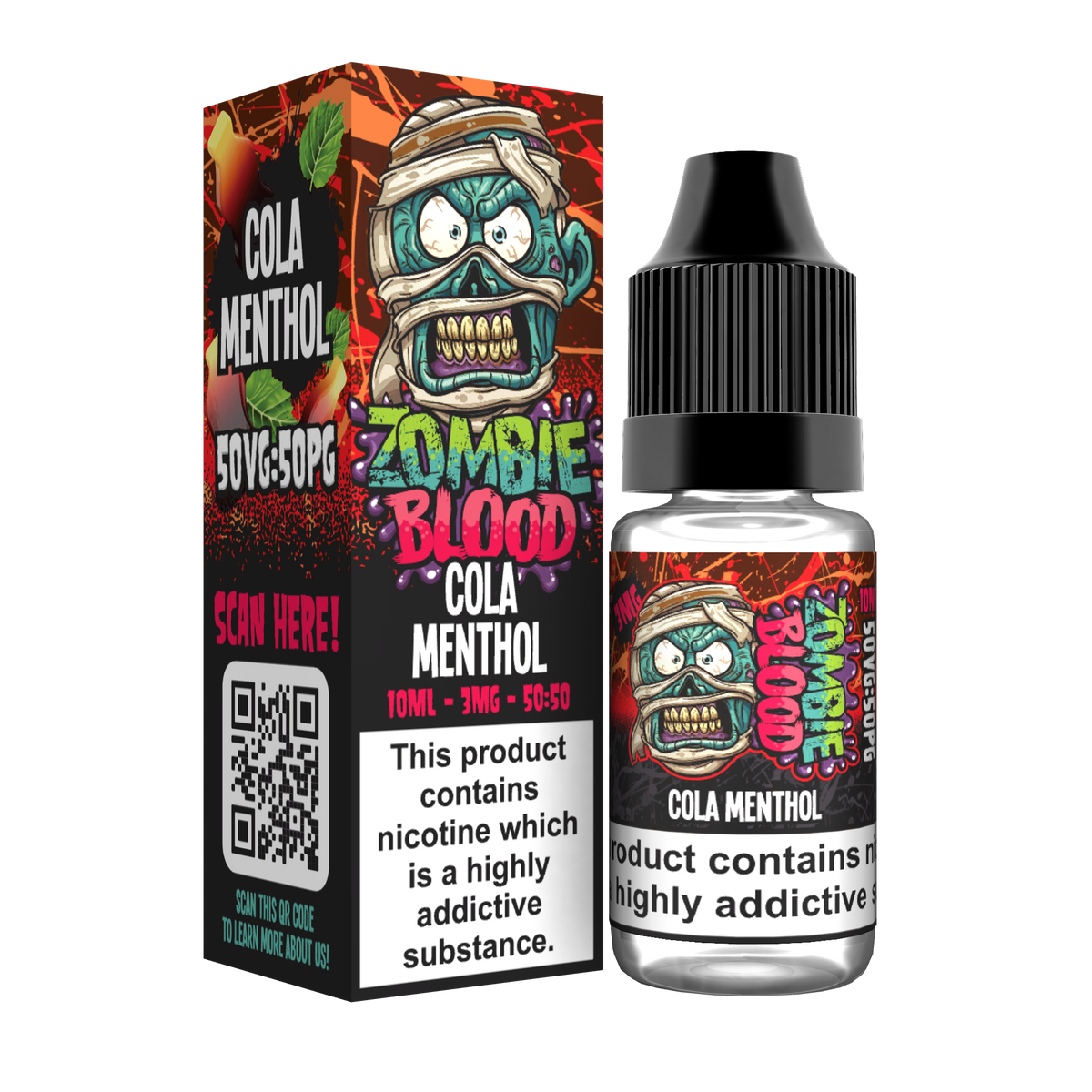 Cola Menthol TPD E-liquid by Zombie Blood 10ml