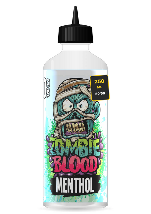 Zombie Blood Menthol 250ml shortfill e-liquid bottle