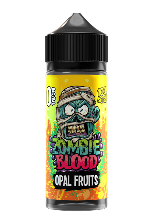 Zombie Blood Opal Fruits 100ml shortfill e-liquid bottle