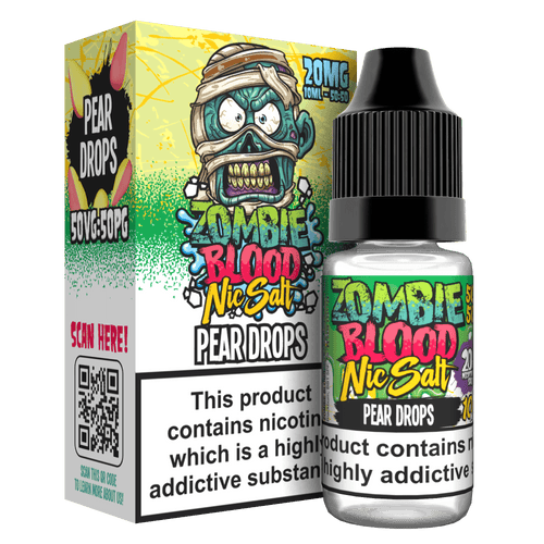Pear Drops Nic Salts E-liquid by Zombie Blood 10ml